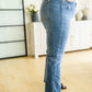 Judy Blue Crossover Straight Leg Dad Jeans