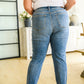Judy Blue Crossover Straight Leg Dad Jeans