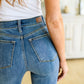 Judy Blue Crossover Straight Leg Dad Jeans