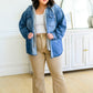 Jordan Hooded Denim Shacket
