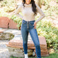 Judy Blue Hi-Rise Button Fly Cut Off Skinny