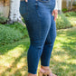 Judy Blue Hi-Rise Button Fly Cut Off Skinny