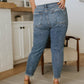 Judy Blue Mid Rise Button Fly Boyfriend Jeans