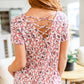 Julianne Lattice Detail Top