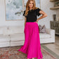 Just Too Hot Midi Skirt in Hot Pink