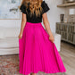 Just Too Hot Midi Skirt in Hot Pink