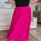 Just Too Hot Midi Skirt in Hot Pink