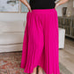 Just Too Hot Midi Skirt in Hot Pink
