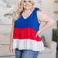 Just You Wait Color Block Tank