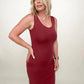 Zenana Cotton Midi Tank Dress - Multiple colors