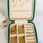 Kept and Carried Velvet Jewlery Box in Green
