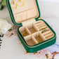 Kept and Carried Velvet Jewlery Box in Green