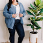 Button Down Sweater Cardigan Blue Nova