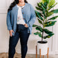 Button Down Sweater Cardigan Blue Nova