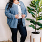 Button Down Sweater Cardigan Blue Nova