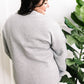 Ultra Soft Collared Pullover In Heathered Grey