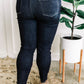 High Waisted Judy Blue Straight Leg Mom Jeans In Dark Wash