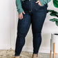 High Waisted Judy Blue Straight Leg Mom Jeans In Dark Wash