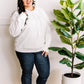 Cowl Neck Pullover In Simply White