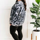 In From The Cold Pullover In Charcoal Blue