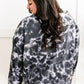 In From The Cold Pullover In Charcoal Blue