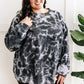 In From The Cold Pullover In Charcoal Blue