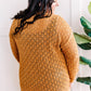 Chenille Cable Knit Sweater In Golden Amber
