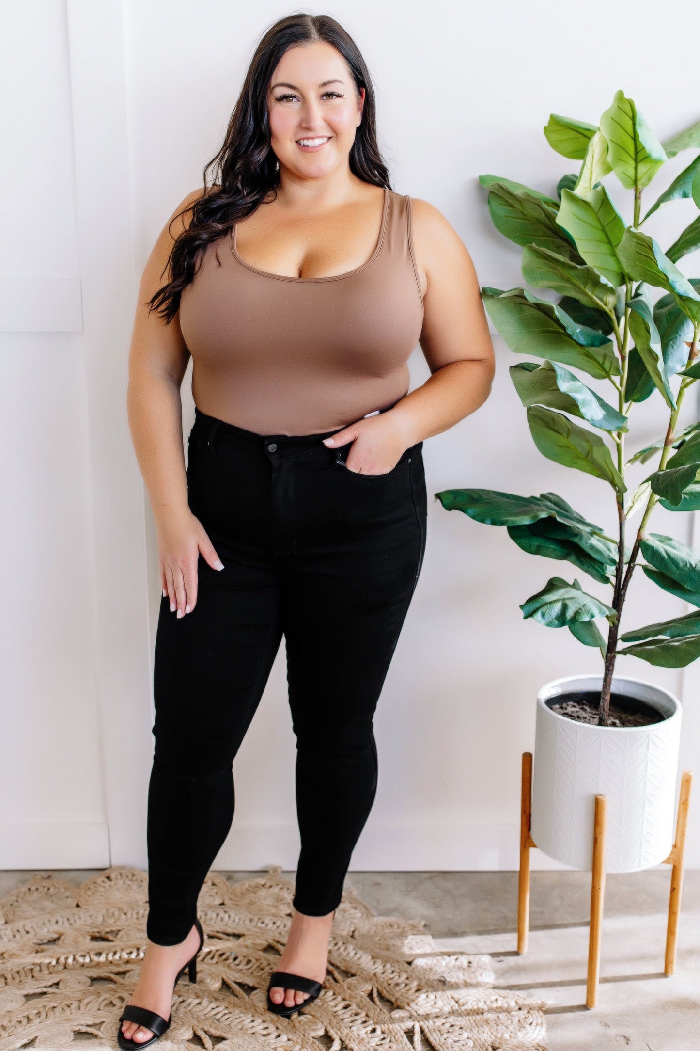 Tummy Control Classic Skinny Black Judy Blue Jeans