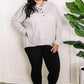 Oversized Hoodie With Kangaroo Pocket In Heathered Grey