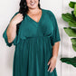 Dolman Sleeve Dress In Hunter Green
