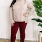 Cowl Neck Sweater In Cappuccino