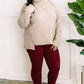 Cowl Neck Sweater In Cappuccino
