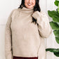 Cowl Neck Sweater In Cappuccino