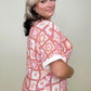 Retro Floral Knit Top