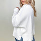 Mags Side Slit Cropped Sweater