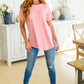 Baby Waffle Knit Top - Pink