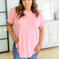Baby Waffle Knit Top - Pink