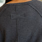 Kathleen Waffle Knit Top in Black