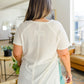 Kathleen Waffle Knit Top in Ivory