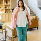 Kathleen Waffle Knit Top in Ivory