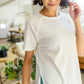 Kathleen Waffle Knit Top in Ivory