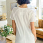 Kathleen Waffle Knit Top in Ivory