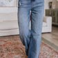 Katrina High Waist Distressed Denim Trousers