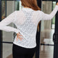 Keeping Secrets Lace Mock Neck Top