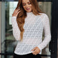 Keeping Secrets Lace Mock Neck Top