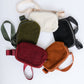 Keeping Up Sherpa Side Bag in Cognac Brown