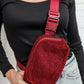 Keeping Up Sherpa Side Bag in Wine