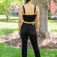 Judy Blue Destroyed Hem Crop Jeans