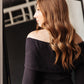 Kiah Sweater Dress in Black