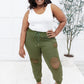 Kick Back Distressed Joggers In Olive